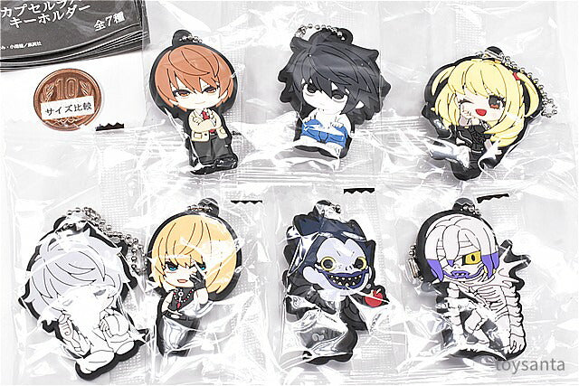 DEATH NOTE キャラクターグッズ セット DEATH NOTE Capsule Rubber Keychain [All 7 type set (Full Complete