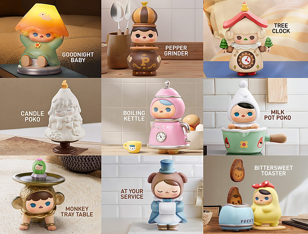 POPMART PUCKY Home Time series [Normal 9 type set(secret is