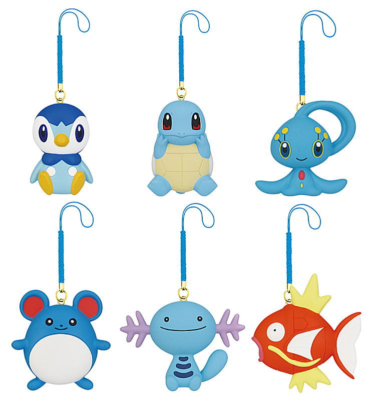 Pokemon PETTANKO Mascot Type Water x6 fashion