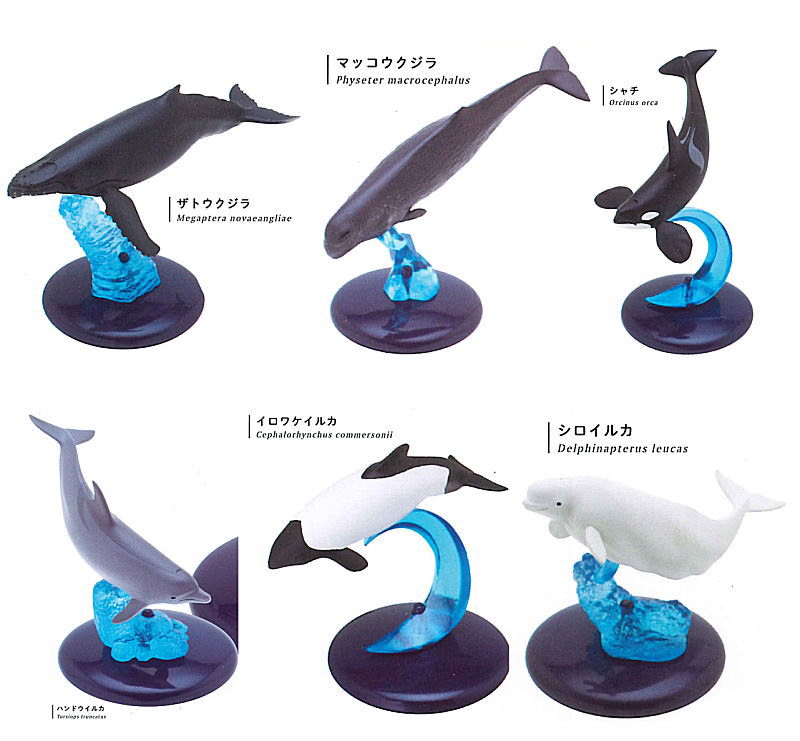 Nature Techni colour 400 Whale and Dolphin [All 6 type set (Full