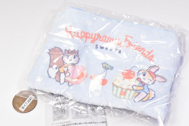 Kuppy & Ramu Friends Fluffy Pouch [3.Sweets] – toysantajp