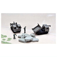 GJ! Hataraku Norimono Hyakkei 003R -SDF Disaster Prevention Training Site- Returns [2.Material Carrier x 2 + Rubbles + JSDF Member]
