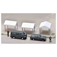 GJ! Hataraku Norimono Hyakkei 003R -SDF Disaster Prevention Training Site- Returns [6.SDF Working Car no.1 + One Box + SDF Member + Curtain folding tent]