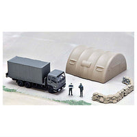 GJ! Hataraku Norimono Hyakkei 003R -SDF Disaster Prevention Training Site- Returns [7.Extra Large Truck (6 x 4) + Large tent + SDF Member]