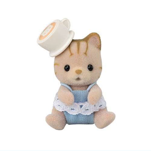 Sylvanian Families BB-11 Baby Collection Baby Cake Party Series [7.Striped Cat baby (Scott)]