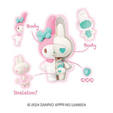 Dismantling Puzzle FANTASY Sanrio Characters Pop Mint Mix [4.My Melody skeleton?]
