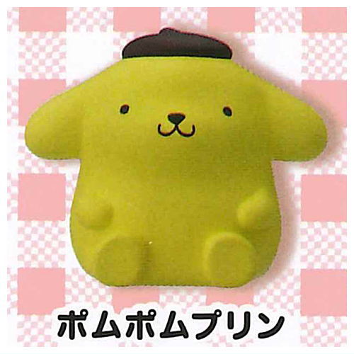 Sanrio Characters Sofubi Puppet Mascot [3.Pompompurin]
