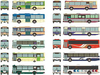 The Bus Collection Vol.33 Mitsubishi Fuso Aerostar long and short version [Normal 12 type set(secret is NOT including)]