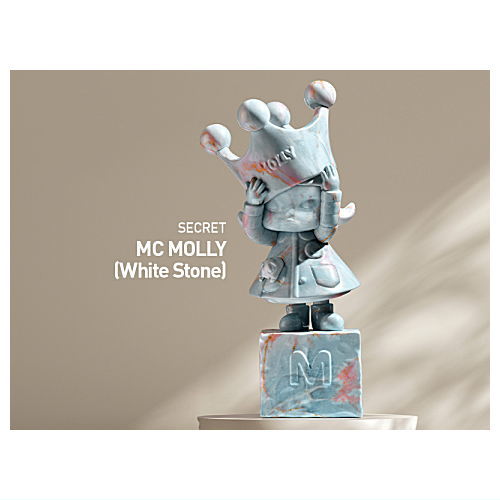 POPMART MOLLY Anniversary Classical Retro 2 Series [13.Secret: MC MOLLY (White Stone) *4th Anniversary]