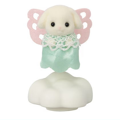 Sylvanian Families BB-12 Baby Collection Baby Flower Garden Friends Series [5.Flora Rabbit Small Baby Sage]