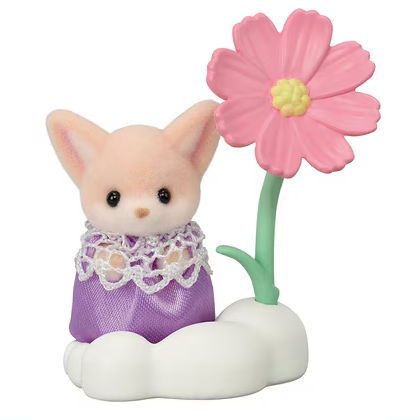 Sylvanian Families BB-12 Baby Collection Baby Flower Garden Friends Series [6.Fennec Fox Small Baby Kaya]