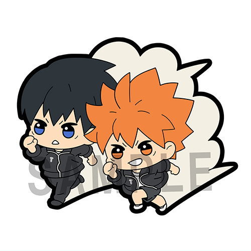 Rubber Mascot Buddy Colle Haikyu !! [1.Tobio Kageyama & Shouyou Hinata]