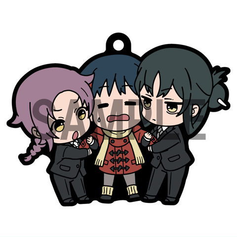 Rubber Mascot Buddy Colle Mononogatari [6.Kagami & Botan Nagatsuki & Yu]