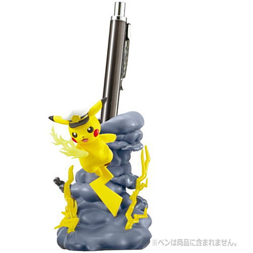 DesQ BATTLE on DESK Ver. Anime Pokemon [3.Captain Pikachu pen stand]