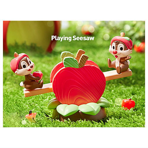 POPMART The Wonderful Dreams of Mickey and His Friends series scene set [1.Playing Seesaw]
