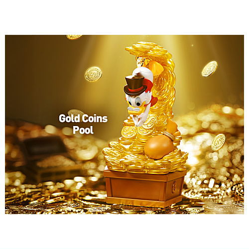 POPMART The Wonderful Dreams of Mickey and His Friends series scene set [5.Gold Coins Pool]