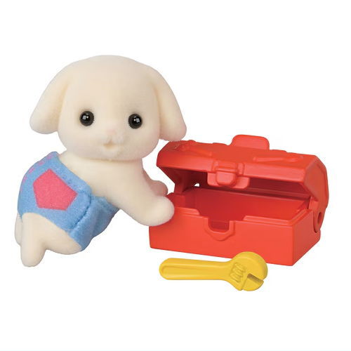 Sylvanian Families BB-13 Baby Collection Baby Craft Lover Series [5.Flora rabbit Baby Renault ]