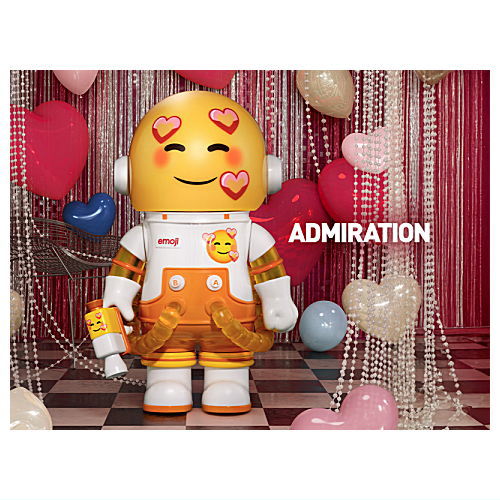 POPMART MEGA SPACE MOLLY 100% x emoji series [3.ADMIRATION]