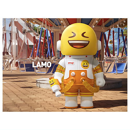 POPMART MEGA SPACE MOLLY 100% x emoji series [5.LMAO]