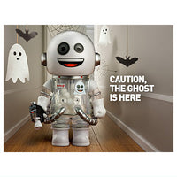 POPMART MEGA SPACE MOLLY 100% x emoji series [9.CAUTION, THE GHOST IS HERE]