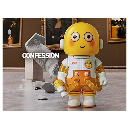 POPMART MEGA SPACE MOLLY 100% x emoji series [11.CONFESSION]