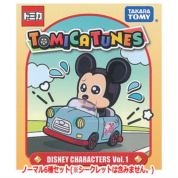 TOMICA TUNES DISNEY CHARACTERS Vol.1 [Normal 6 type set(secret is NOT including)]