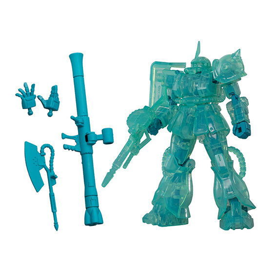 Mobile Suit Gundam CAPSULE ACTION Hatsune Miku color ver. (BOX version) [4.Char's Zaku (Hatsune Miku Clear Color Ver.)]