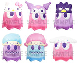 Pac-Man x Sanrio Characters Chibicollect Figure Vol. 2 Clear Color Ver. [All 6 type set (Full Complete)]