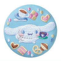 Sanrio Characters Embroidery Can Badge Biscuit Part.2 [2.Cinnamoroll]