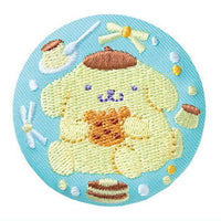 Sanrio Characters Embroidery Can Badge Biscuit Part.2 [5.Pompompurin]