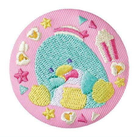 Sanrio Characters Embroidery Can Badge Biscuit Part.2 [7.Tuxedo sam]