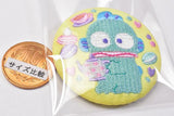 Sanrio Characters Embroidery Can Badge Biscuit Part.2 [8.Hangyodon]