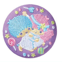 Sanrio Characters Embroidery Can Badge Biscuit Part.2 [9.little twin stars]