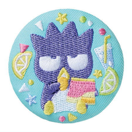 Sanrio Characters Embroidery Can Badge Biscuit Part.2 [12.Bad Badtz-Maru]