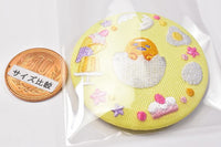 Sanrio Characters Embroidery Can Badge Biscuit Part.2 [13.Gudetama]