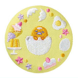 Sanrio Characters Embroidery Can Badge Biscuit Part.2 [13.Gudetama]