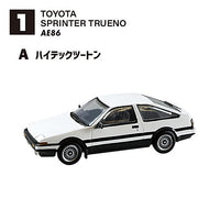 1/64 Scale Japanese Classic Car Selection Vol.15 86 Collection [1.(1A)AE86 High tech two-tone]