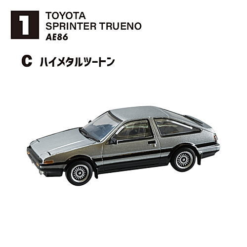 1/64 Scale Japanese Classic Car Selection Vol.15 86 Collection [3.(1C)AE86 High metal two tone]