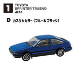 1/64 Scale Japanese Classic Car Selection Vol.15 86 Collection [4.(1D)AE86 Custom color (blue & black)]