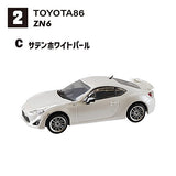 1/64 Scale Japanese Classic Car Selection Vol.15 86 Collection [8.(2C)ZN6 Satin white pearl]