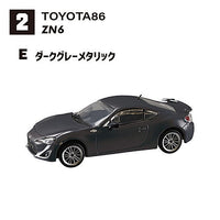 1/64 Scale Japanese Classic Car Selection Vol.15 86 Collection [10.(2E)ZN6 Dark grey metallic]