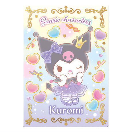 Sanrio Characters Wafer Part.6 [28.Kuromi (special card) (foil stamping specification)]