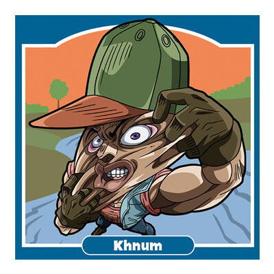 Niforamtion JoJo's Bizarre Adventure Sticker Wafer Stardust Crusaders Part.2 Egypt [8.Zenyatta/Khnum (Normal)]