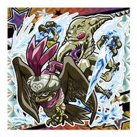 Niforamtion JoJo's Bizarre Adventure Sticker Wafer Stardust Crusaders Part.2 Egypt [14.Pet Shop: Horus (Super rare)]
