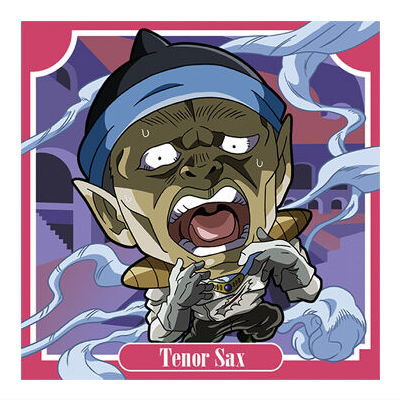 Niforamtion JoJo's Bizarre Adventure Sticker Wafer Stardust Crusaders Part.2 Egypt [16.Billie Jean/Tenore Sax (Normal)]