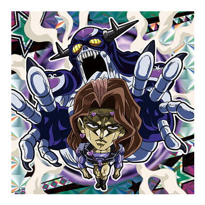 Niforamtion JoJo's Bizarre Adventure Sticker Wafer Stardust Crusaders Part.2 Egypt [18.Vanilla Ice: Cream (Super rare)]