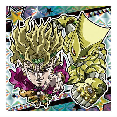 Niforamtion JoJo's Bizarre Adventure Sticker Wafer Stardust Crusaders Part.2 Egypt [19.Dio (Super rare)]