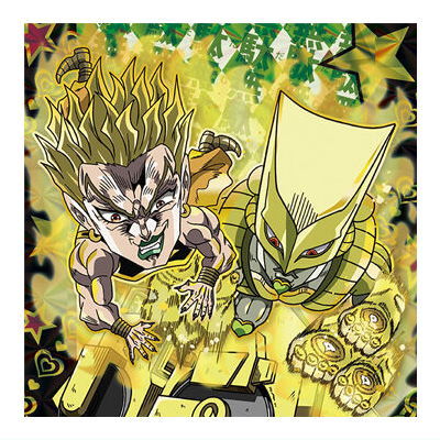 Niforamtion JoJo's Bizarre Adventure Sticker Wafer Stardust Crusaders Part.2 Egypt [20.Dio: The World (Jojo rare)]
