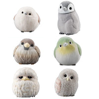 Mofumofu Tenori Friends [Assorted 6 type set (1.Shimaenaga/2.Penguin chick/3.Sparrow/4.White-eye/7.Frogmouth chick/9.Ezo owl chick)]