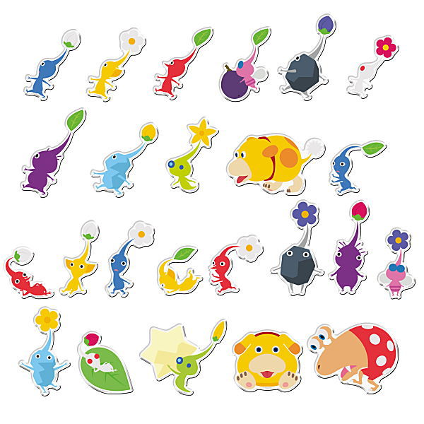 Pikmin Chara Magnets [All 24 type set(Full Complete)]